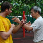 Training with sifu Tang Cheung Pak