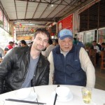 Sifu Sergio during dinner with GM Fung Chun (90 years old) of the Gu Lo wing tjun system