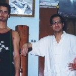 After intensive Chi Sao training with GM Leung Ting In the IWTA on the Nathan Road (Hong Kong) 2000