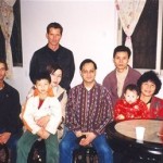 At the house of GM Leung Tings family in the mainland (China) 2001