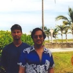 Dai-Sifu Iadarola with his Sigung of the Yip Man Wing Tjun Kung Fu Leung Ting in Miami florida (USA 2002)