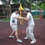 training with sifu Sunny So and sifu Tang Cheung Pak