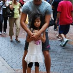 Sifu Sergio with his daughter in Hong Kong