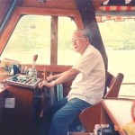 The Late GM Wai Yan and GM Cheng Kwong teaching their German students on a boat trip - 1989 Hong Kong