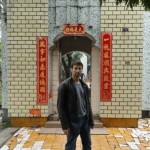 In front of the late GM Chan Wha Sun's house the sifu of the late GM Ip Man