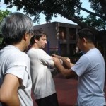 training with sifu Sunny So and sifu Tang Cheung Pak