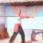 The late GM Pak Cheung performing the Chi Sim Wing Tjun pole form (Luk Dim Poon Kwan) - mid seventies village near Fatshan (Foshan) China